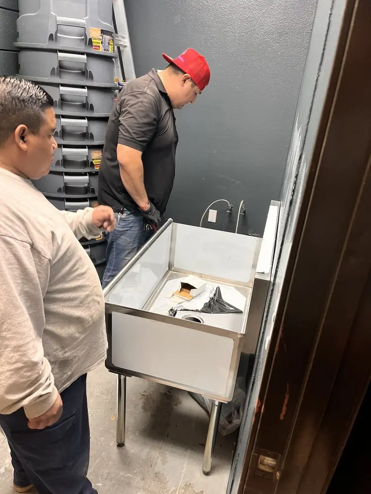 Commercial plumbing and sink installation in Kennewick