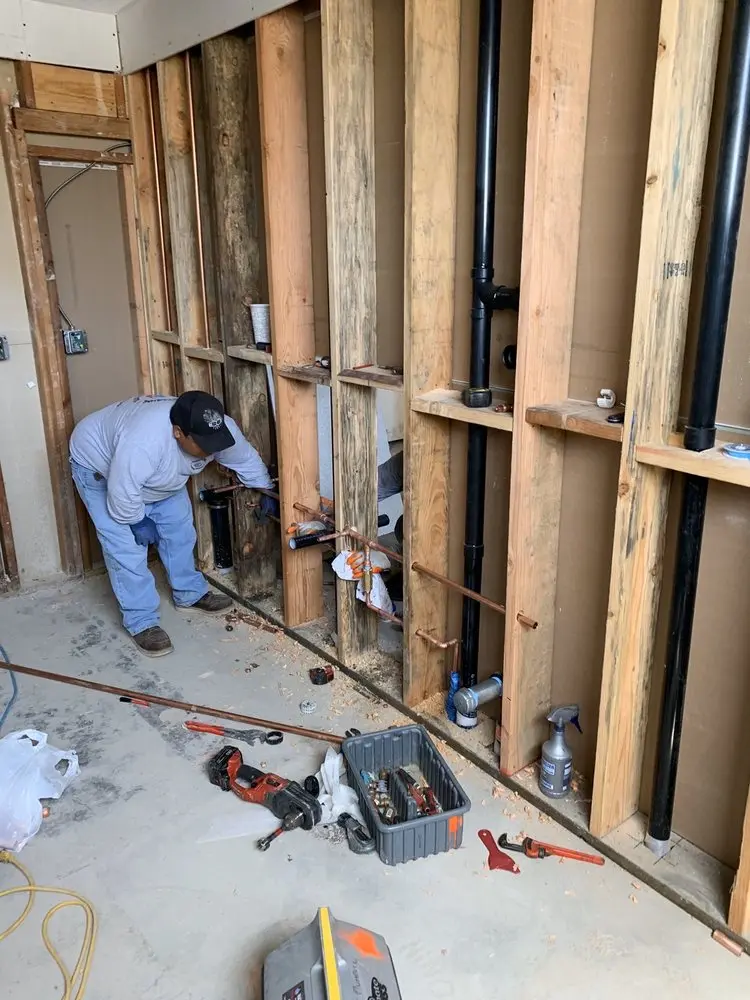 Commercial rough-in plumbing for Water Heater Replacement in Kennewick